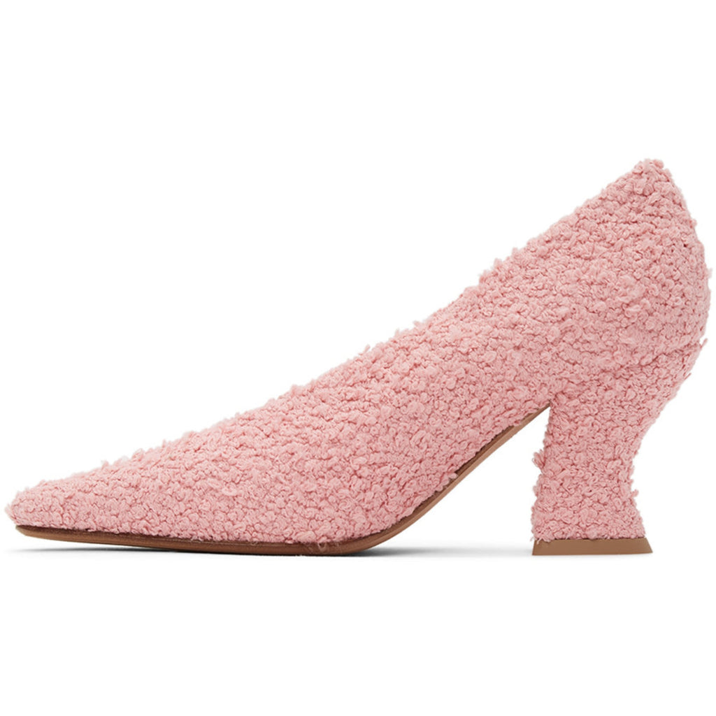 Bottega Veneta 75Mm Bouclé Pumps in PINK