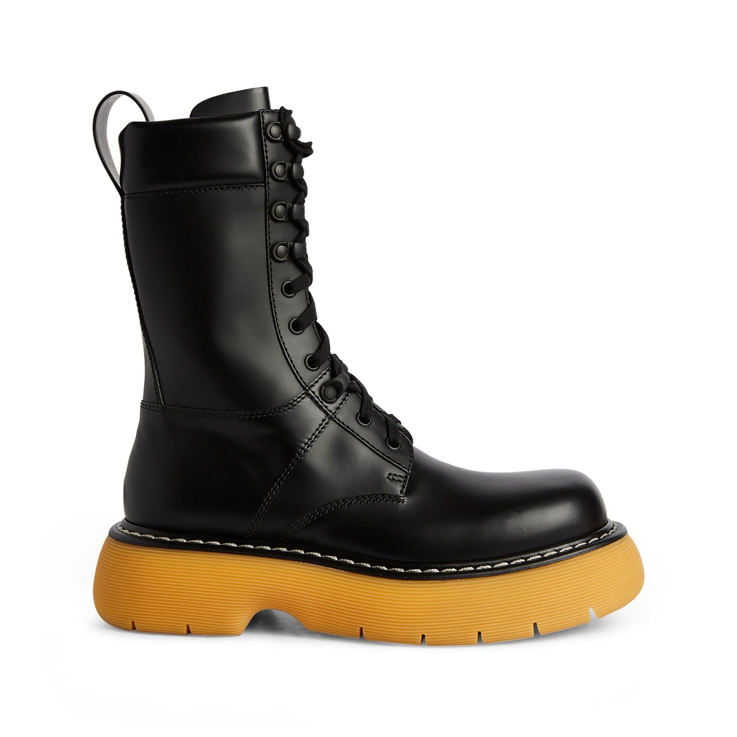 Bottega Veneta Ladies Chunky-Sole Ankle-Length Black Boots