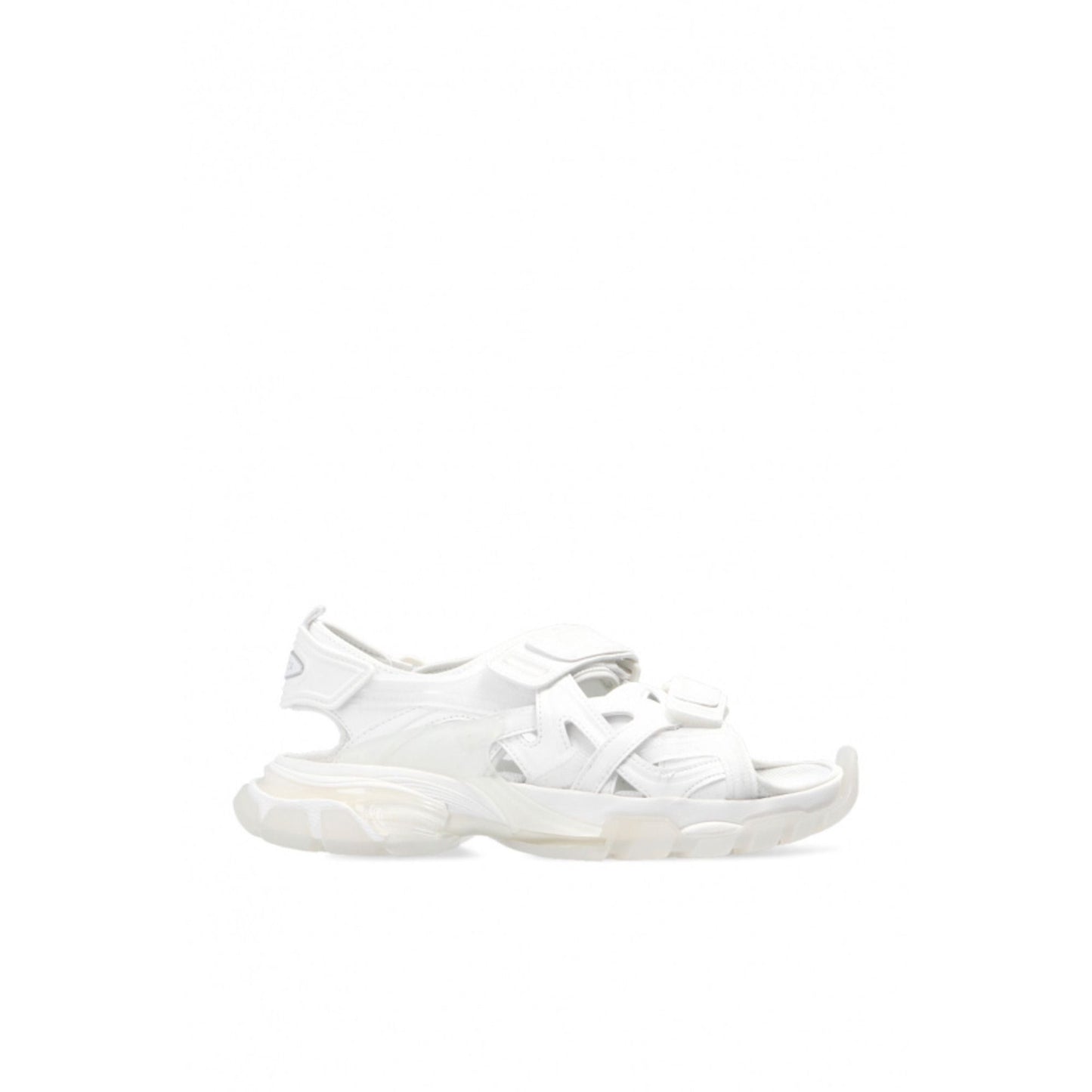 Balenciaga Women's Track Touch-Strap White Sandals