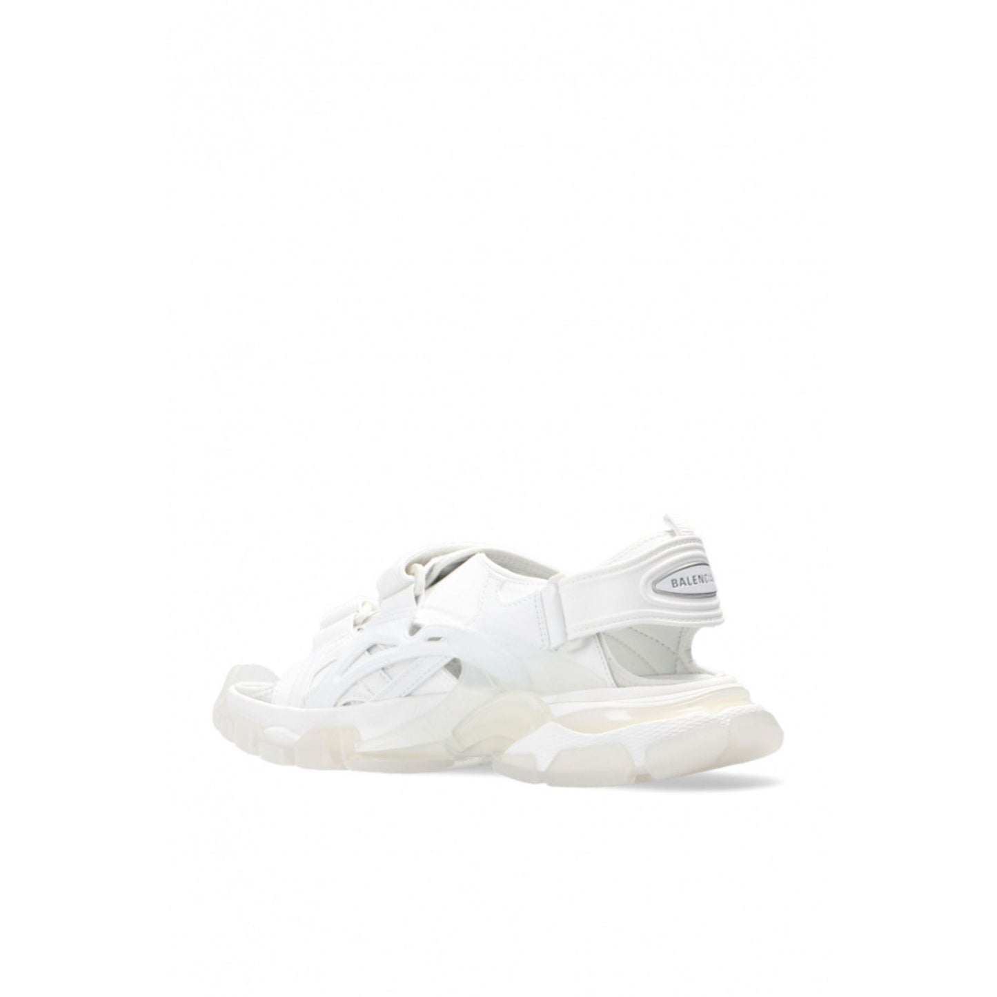 Balenciaga Women's Track Touch-Strap White Sandals