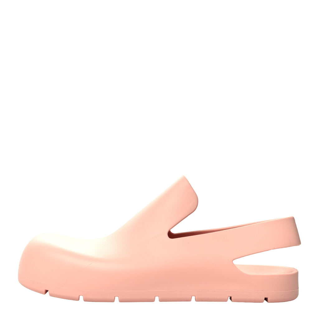 Bottega Veneta Puddle Slinghback Mules in PINK