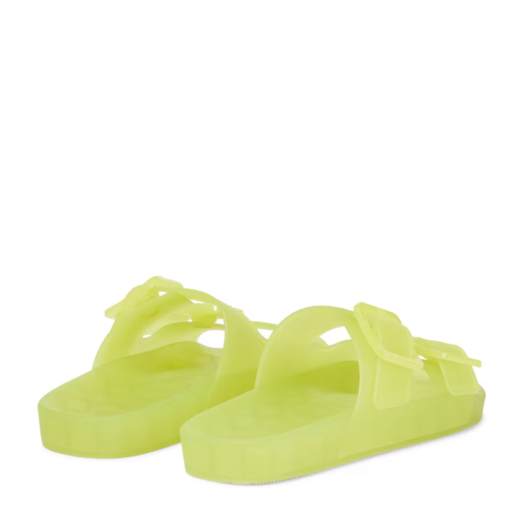 Balenciaga Mallorca Buckled Slide in YELLOW