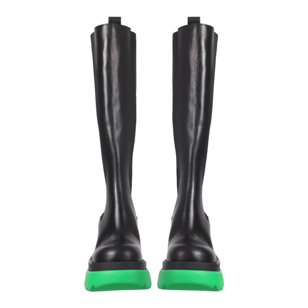 Bottega Veneta Flash High Chelsea Boots in BLACK