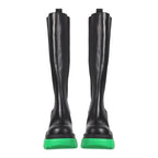 Bottega Veneta Flash High Chelsea Boots in BLACK