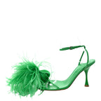 Bottega Veneta Feather Dot Sandals in GREEN