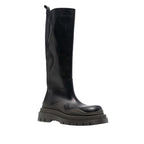 Bottega Veneta Tire Leather Boots in BLACK