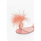 Bottega Veneta Feather Dot Flat Sandals in PINK