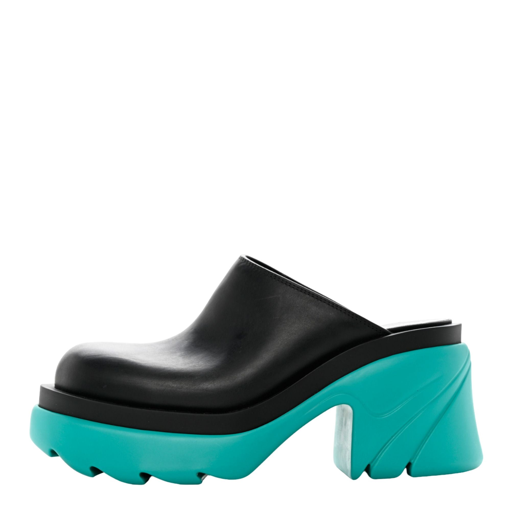 Bottega Veneta Flash Platform Mules in BLACK