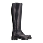 Bottega Veneta Strut Round-Toe Boots in BLACK