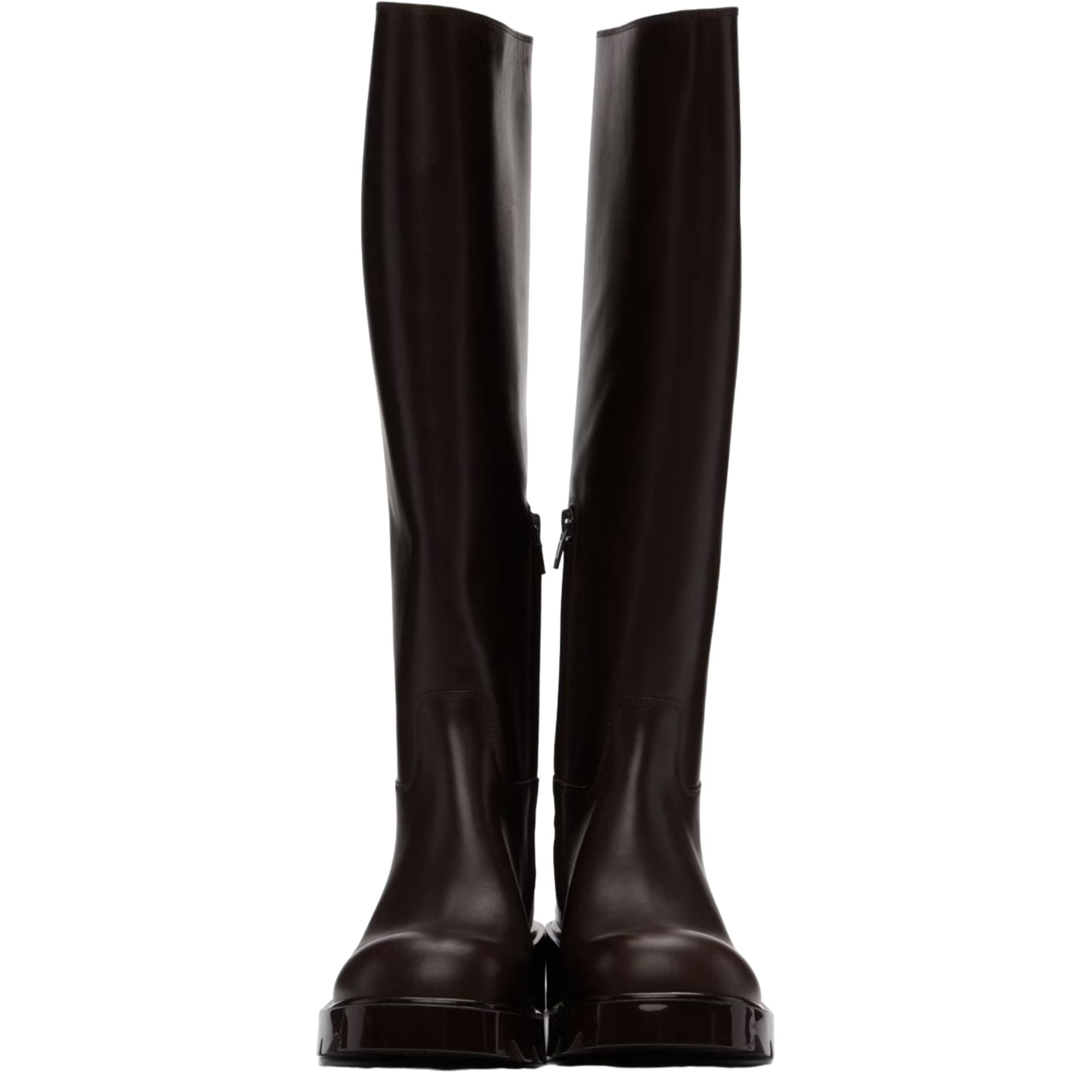 Bottega Veneta Leather Boots in BROWN