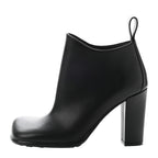 Bottega Veneta Heeled Leather Boots in BLACK