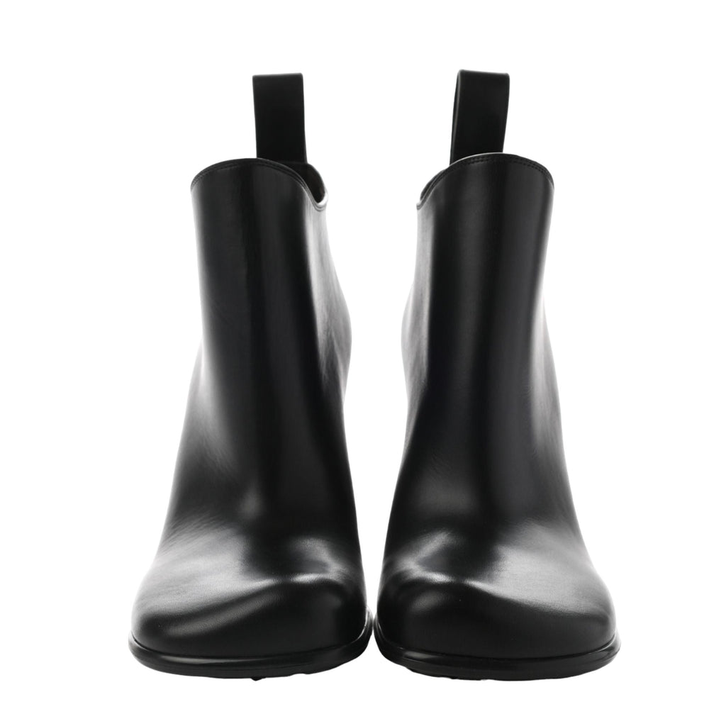 Bottega Veneta Heeled Leather Boots in BLACK
