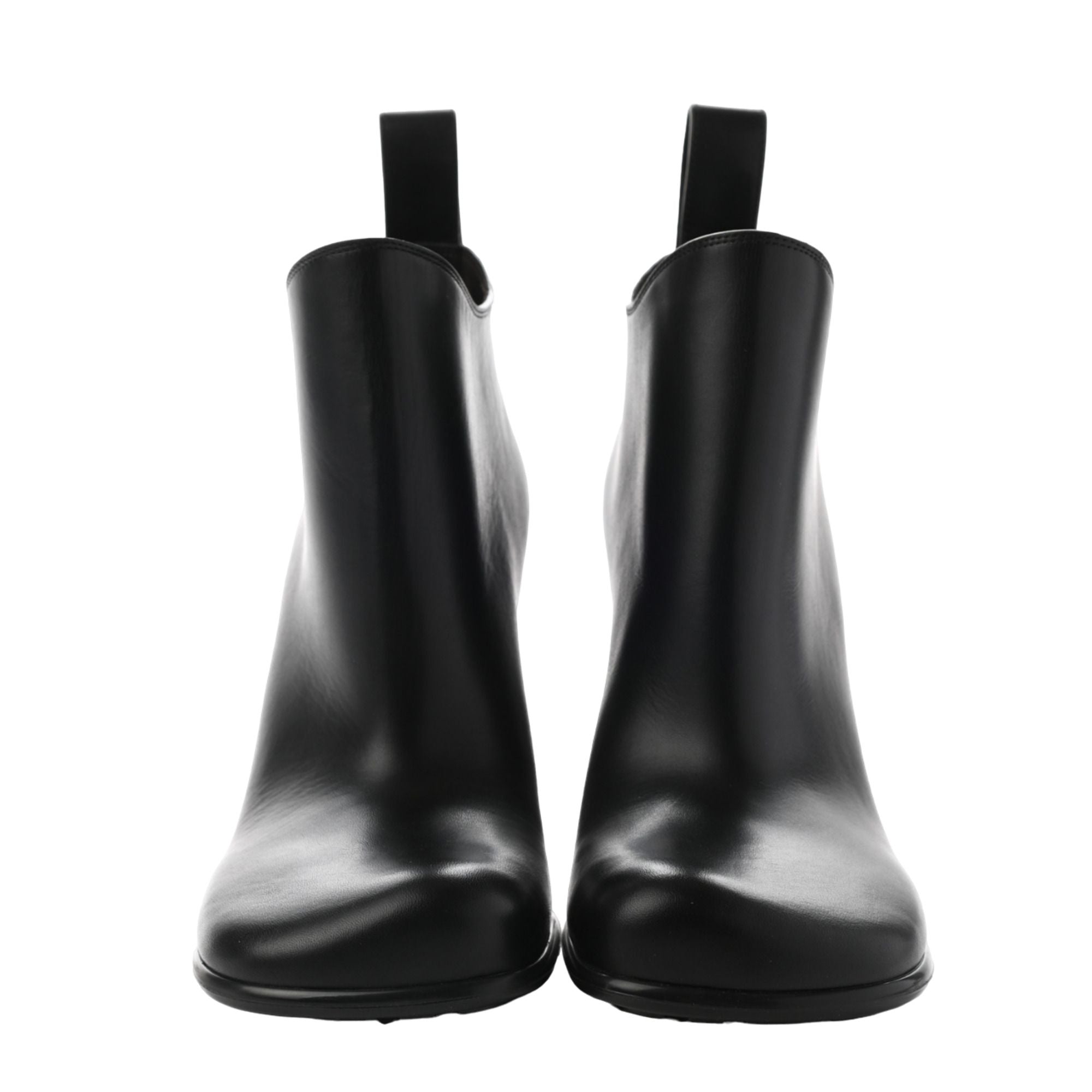 Bottega Veneta Heeled Leather Boots in BLACK