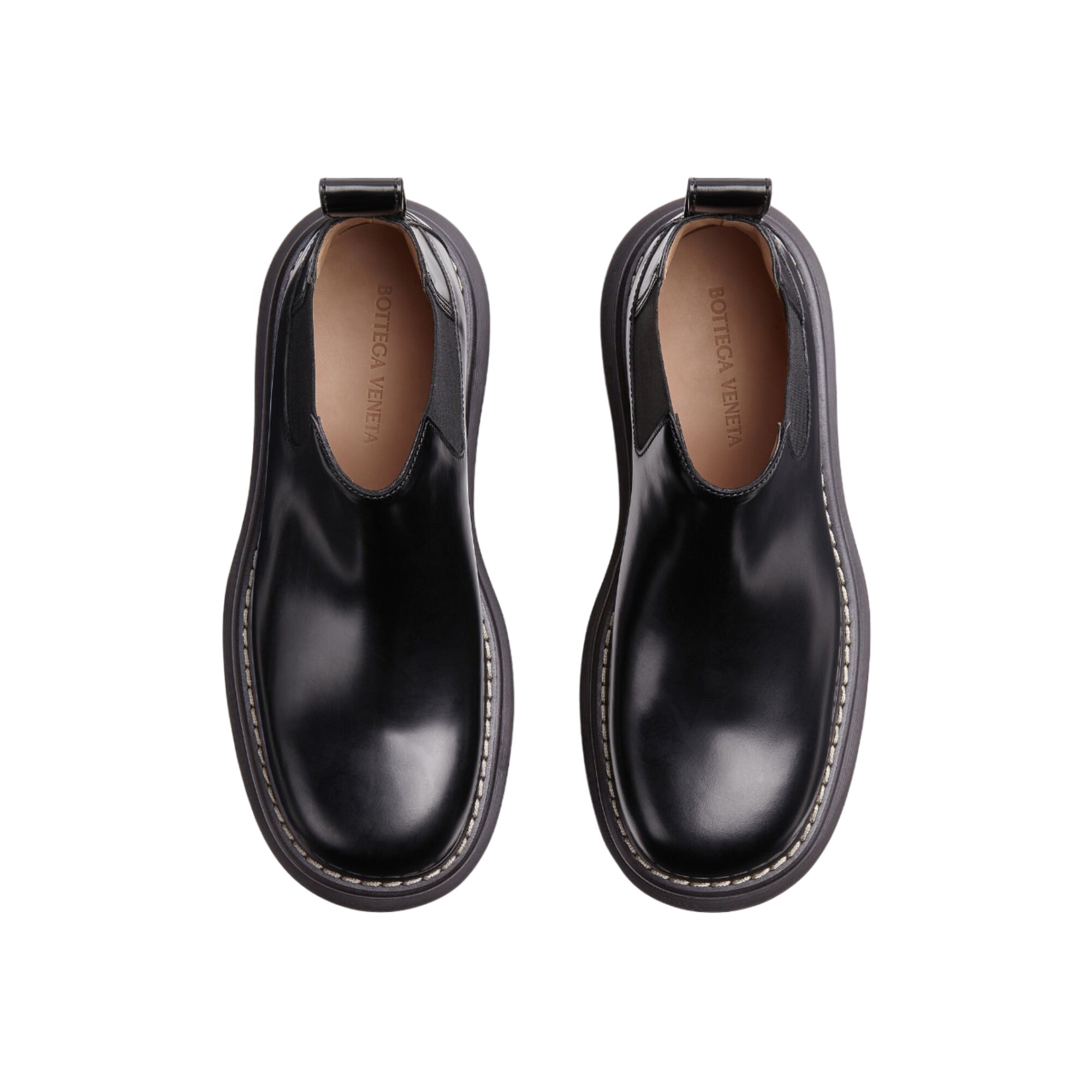 Bottega Veneta Bounce Ankle Boots Black in Black