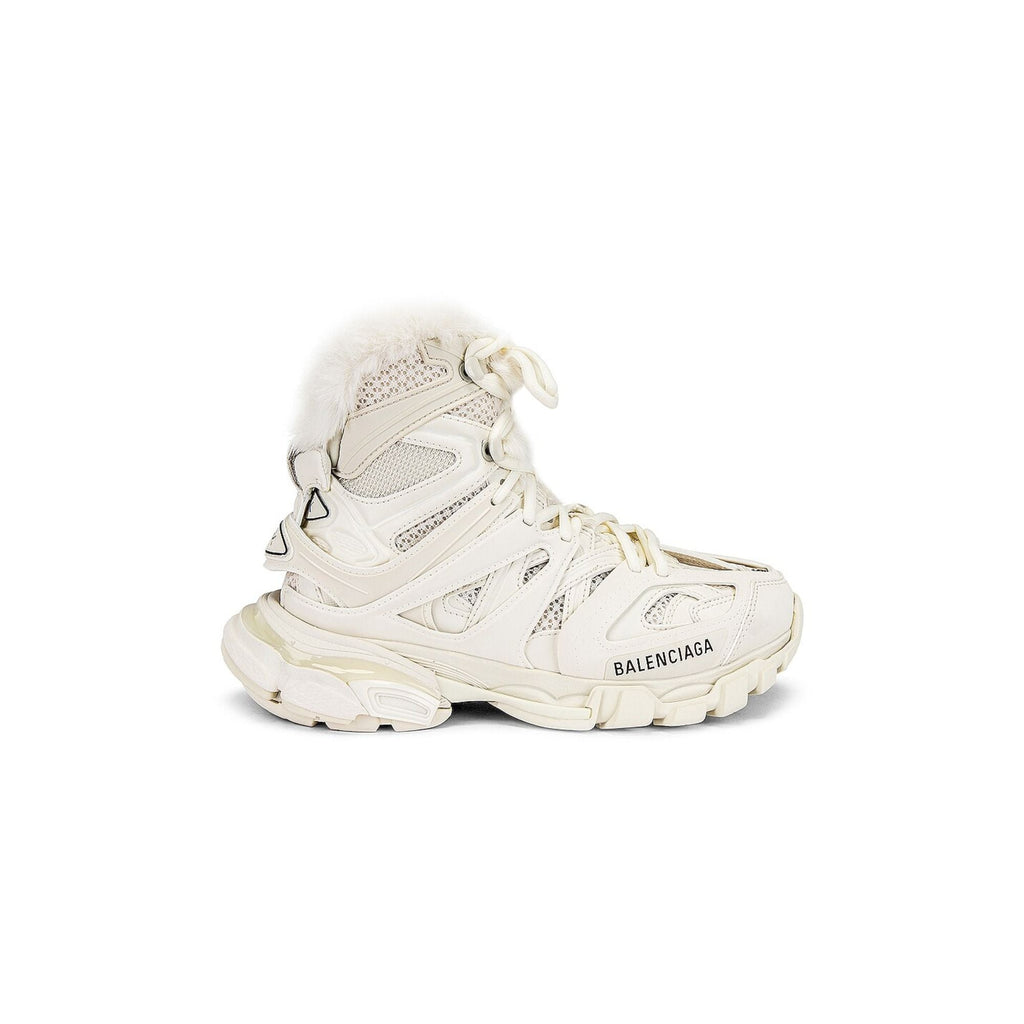 Balenciaga Track Hike Fur-Fur Sneaker Boots