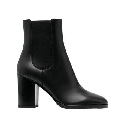 Bottega Veneta Black Heel Leather Storm Chelsea Boot