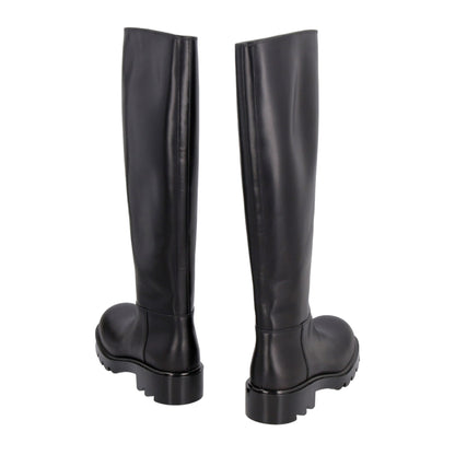 Bottega Veneta Ladies Strut Round-Toe Black Boots