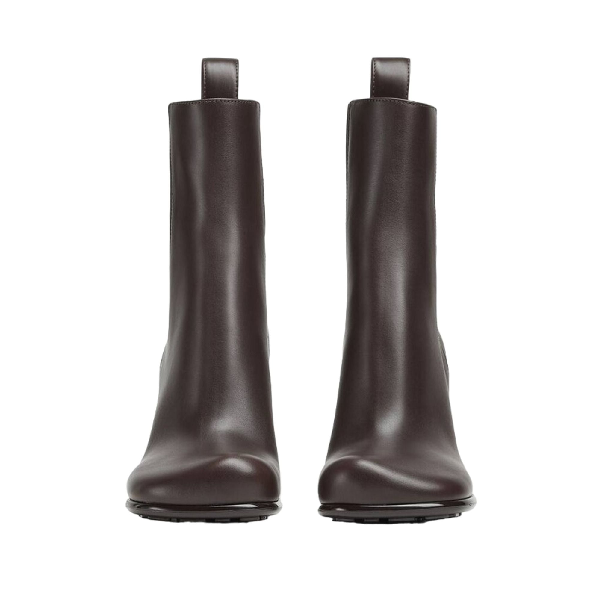 Bottega Veneta Leather Storm Chelsea Boots Brown