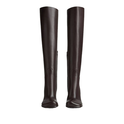 Bottega Veneta Knee high Storm Boots in brown