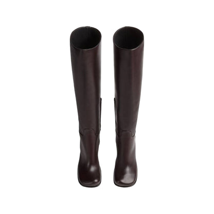 Bottega Veneta Knee high Storm Boots in brown
