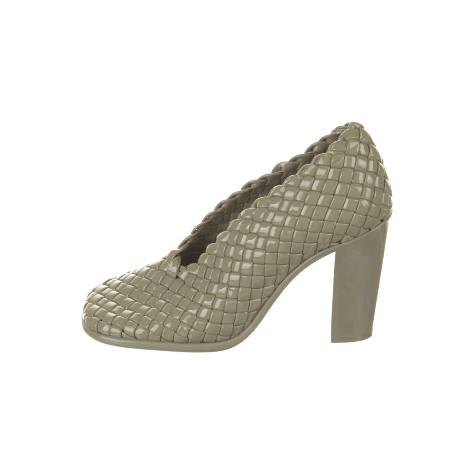 Bottega Veneta 95Mm Intrecciato Pumps in GREEN