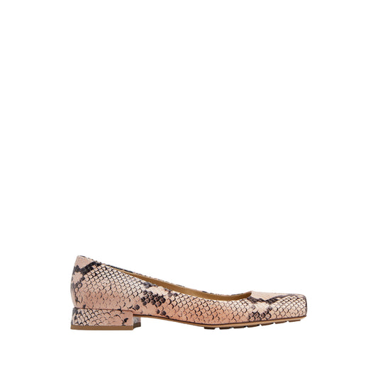 Bottega Veneta Ladies Tower Python-Print Ballerina Shoes