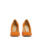 Bottega Veneta Tower Square-Toe Pumps in ORANGE