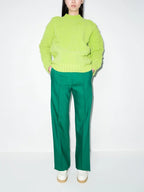 Bottega Veneta Alphabet-Motif Chenille Pull-over GREEN