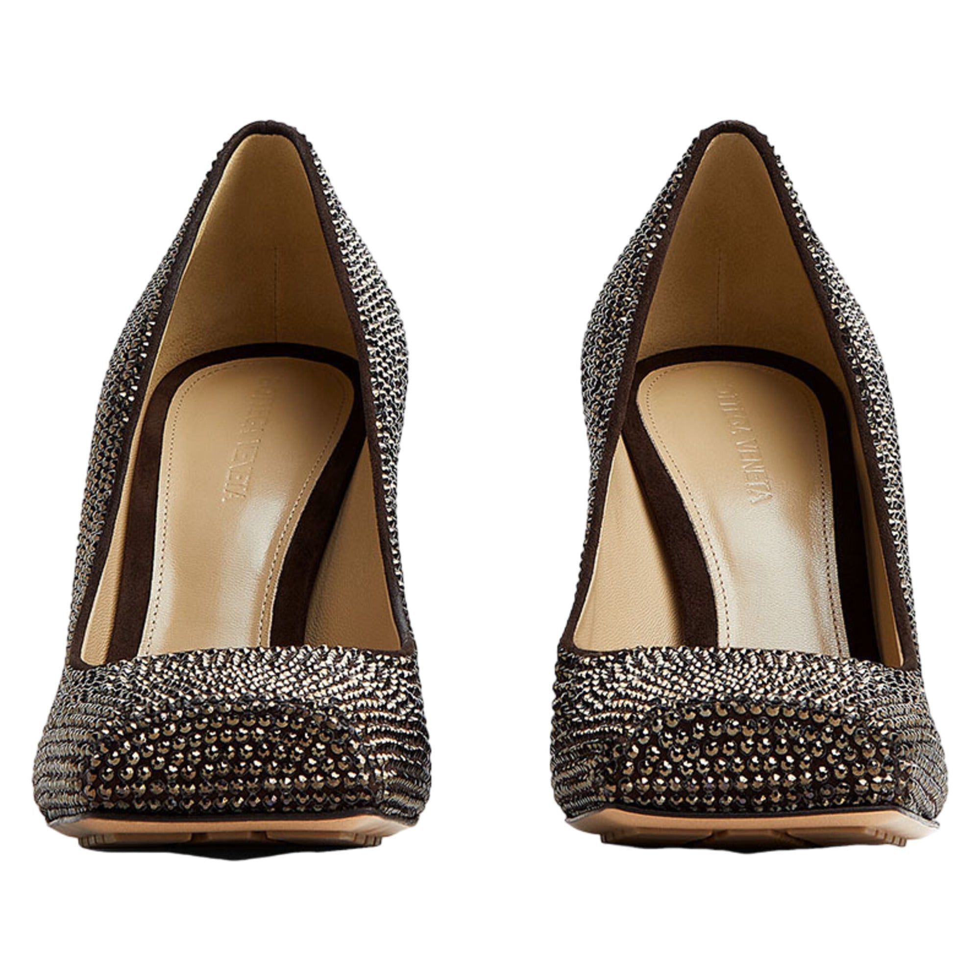 Bottega Veneta 100Mm Tower Pumps in BROWN