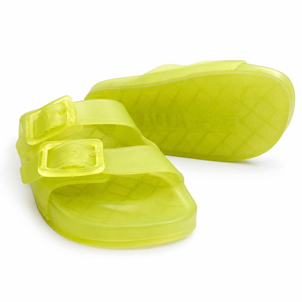 Balenciaga Women’s Fluo Yellow Mallorca Sandals