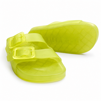 Balenciaga Women’s Fluo Yellow Mallorca Sandals