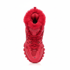 Balenciaga Track Hike Boots in Burgundy