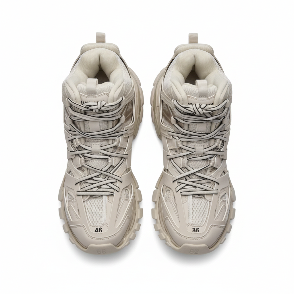 Balenciaga Track Hike Sneakers in Beige