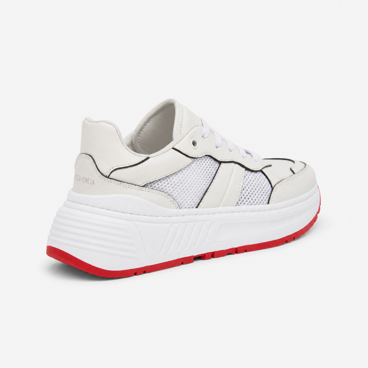 Bottega Veneta Mens Speedster Athletic Sneakers White