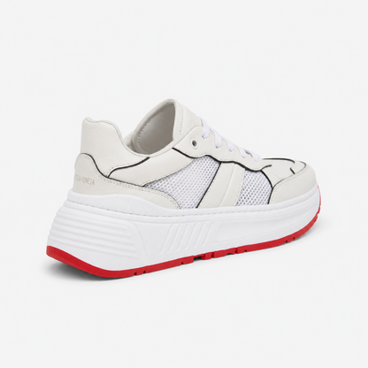 Bottega Veneta Mens Speedster Athletic Sneakers White