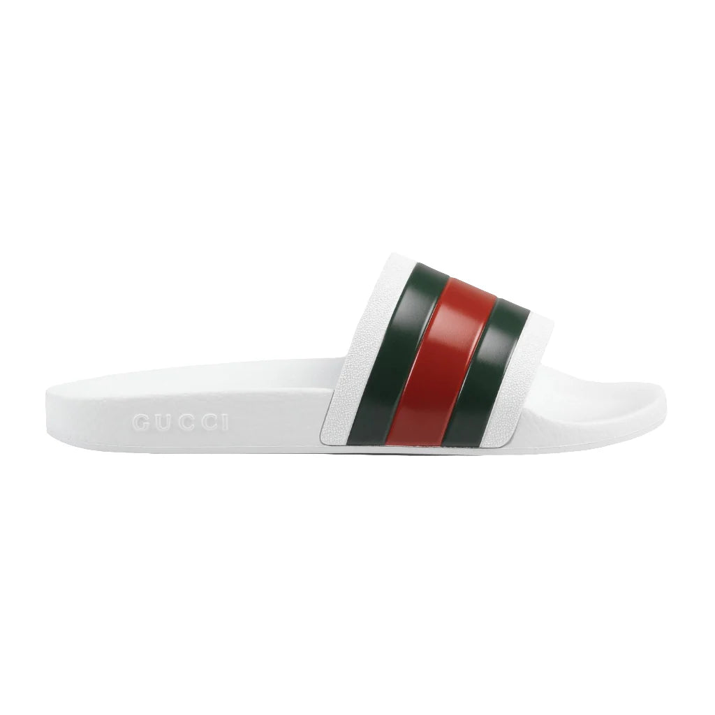 Gucci Pursuit Pool Web Rubber Slides