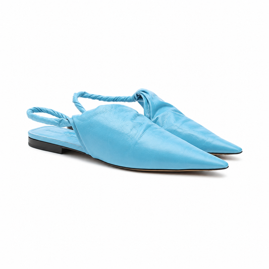 Bottega Veneta Ladies Leather Ballerina Shoes
