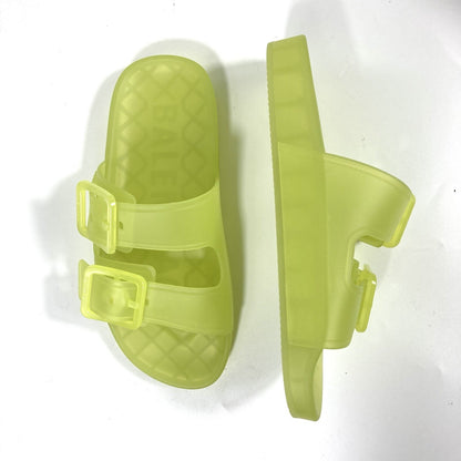 Balenciaga Women’s Fluo Yellow Mallorca Sandals