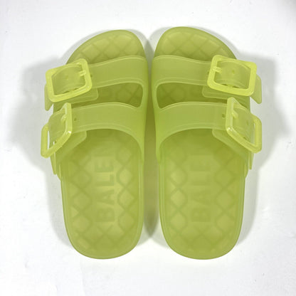 Balenciaga Women’s Fluo Yellow Mallorca Sandals